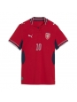 Ženske Nogometnih dresov Češka Patrik Schick #10 Domači SP 2026 Kratki rokavi Ženske Nogometnih dresov Češka Patrik Schick #10 Domači SP 2026 Kratki rokavi